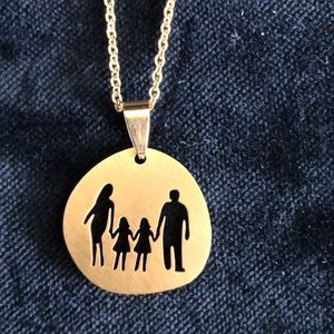 Family cut out Necklace